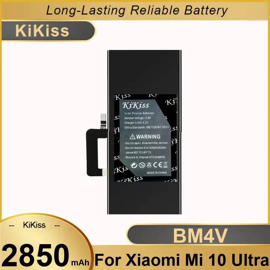 

Аккумулятор мобильного телефона 2850 мАч, долговечная замена премиум-класса BM4V для Xiaomi MI 10 Ultra