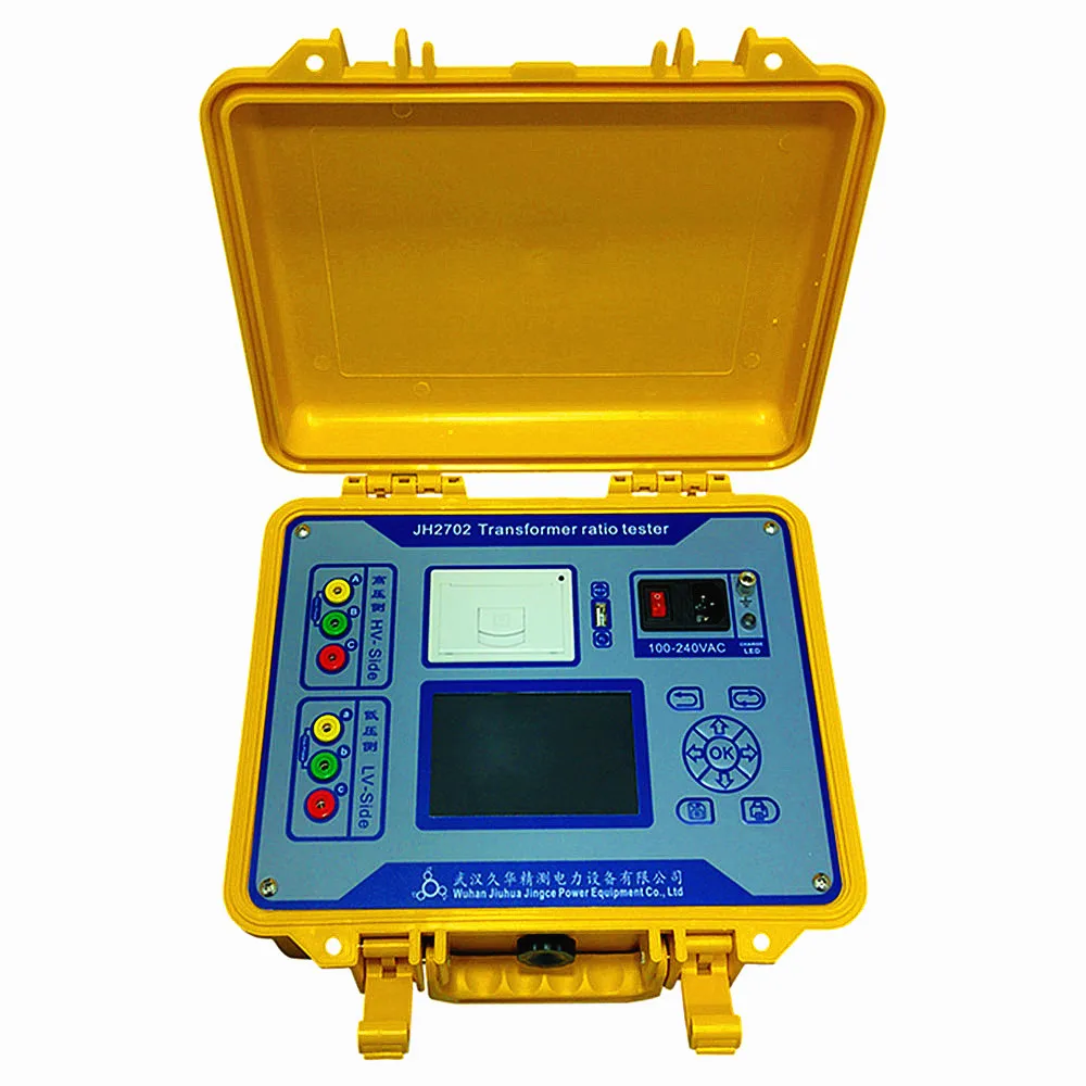 Low Price Three Phase Voltage Transformer Ratio Tester Built-in Battery Periodic Turns Ratio Group Meter TTR English/Spanish