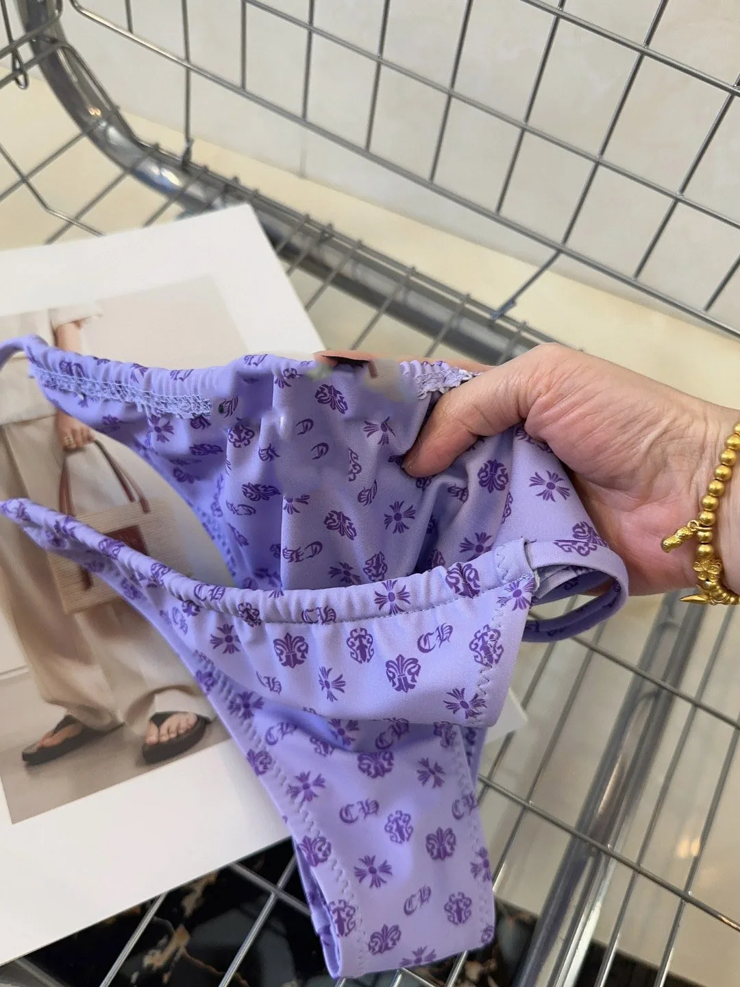 Costume da bagno bikini da donna con stampa incrociata indiana dolce e sexy Faionable, set di costumi da bagno estivi in tessuto di poliestere con cinturino raccolto