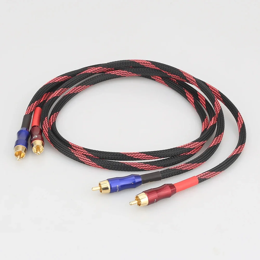 A53+XW50 Audiocrast Стереопара Кабель RCA Высокопроизводительный Hi-Fi аудиокабель премиум-класса 2rca на 2rca