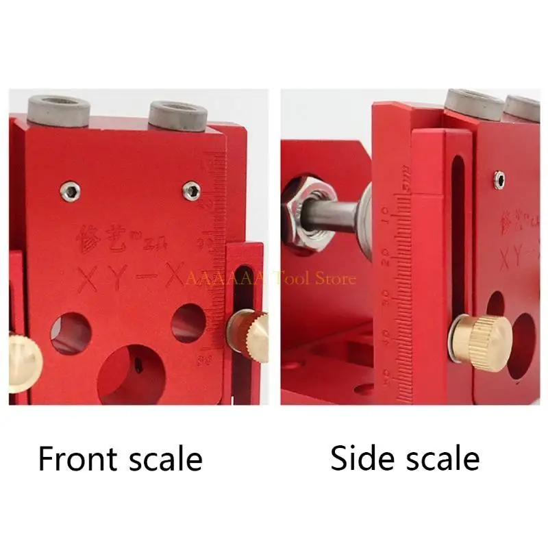 A2BE 9mm/0.35In Woodworking Puncher Oblique Hole Punching Locator Punching Aids