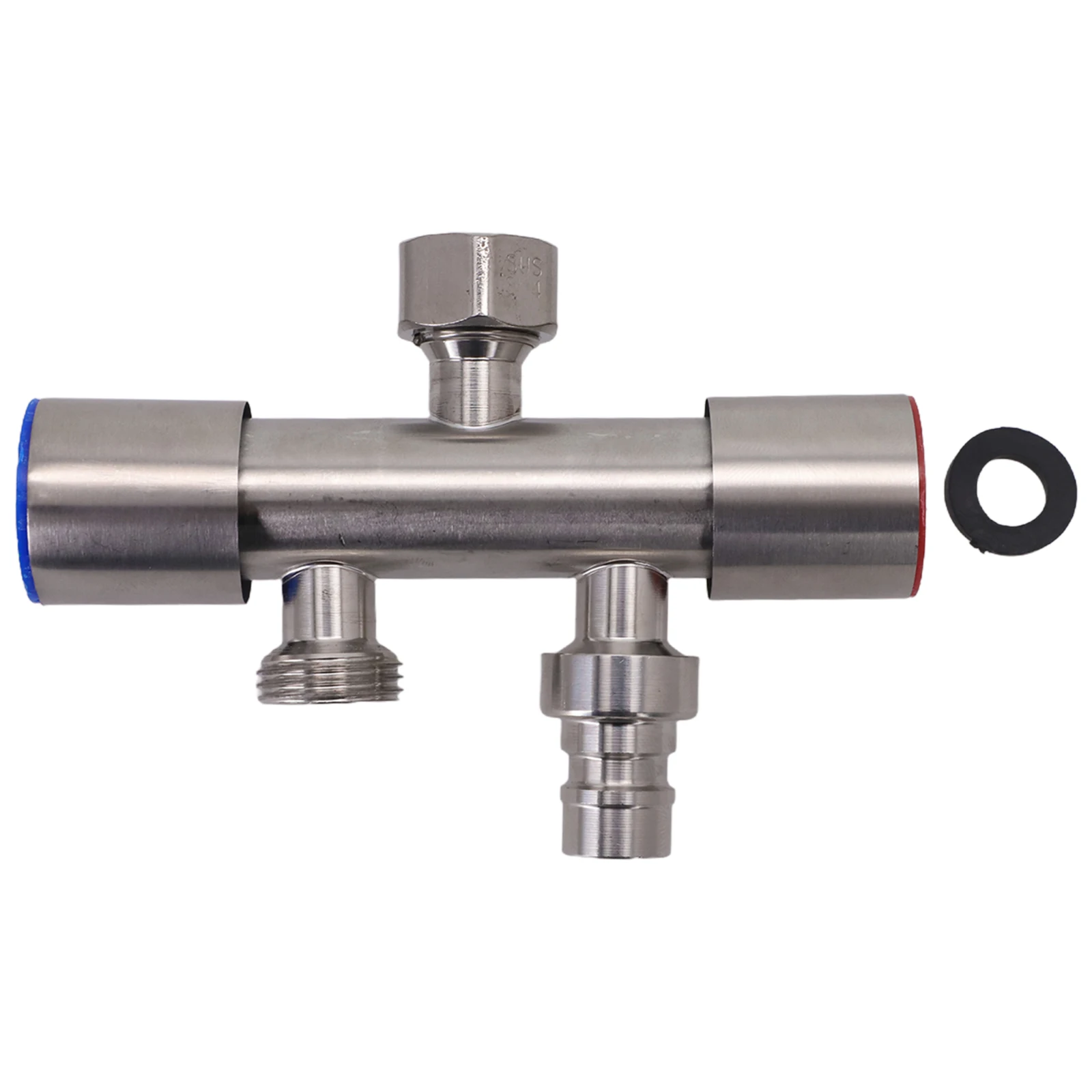 120MM G1 2 Three-Way Faucet Three-way Faucet Valve For Appliances Pneumatic Part Dual Outlet Faucet Versatile Functionality