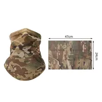 Multi-Functional Large Mesh Holes Face Towel Breathable Stretchy Fabric Neck Gaiter Lightweight Sunshade Collar Outdoor Sports 6