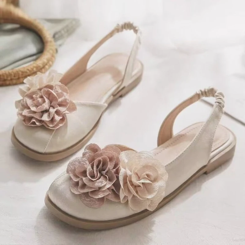 Hot sale New 2024 women sandals hand sewn flower shoes for women