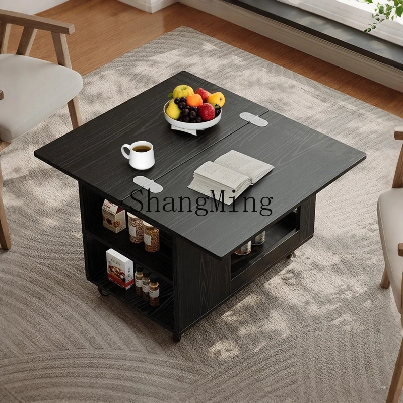 

FG solid wood rotatable folding sofa side few trolleys living room home about small table removable coffee table