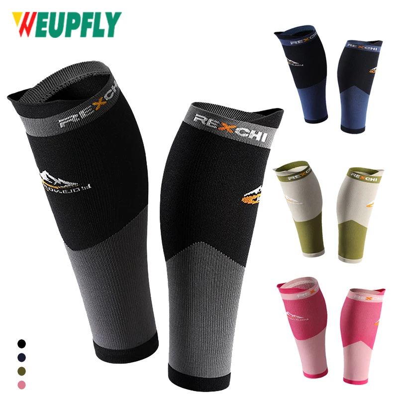 1Pair Leg Compression Sleeve,Calf Support Brace Calf Sleeve for Men and Women,Footless Compression Sock for Pain Relief,Swelling