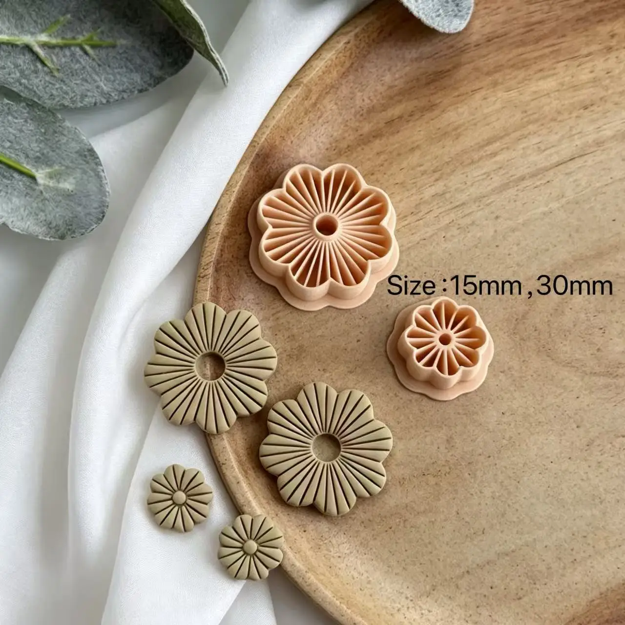 Frühlingsblumen-Formen aus Polymer-Ton, Mehrfache Frühlingsblumen-Ausstecher, Schneidformen für DIY-Ohrringherstellung, 3D-gedruckte Tonwerkzeuge – Detail 10