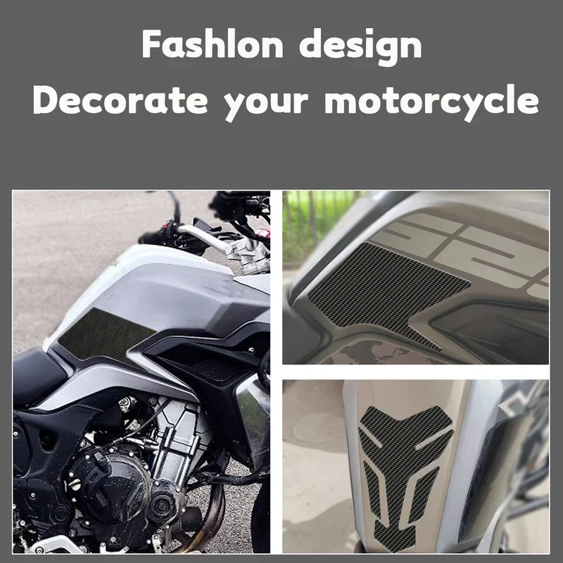 For Colove KY 500X 525X ZF500GY KY500XMotorcycle Non-Slip Side Fuel Stickers Waterproof Pad Rubber Sticker Moto Accesorios