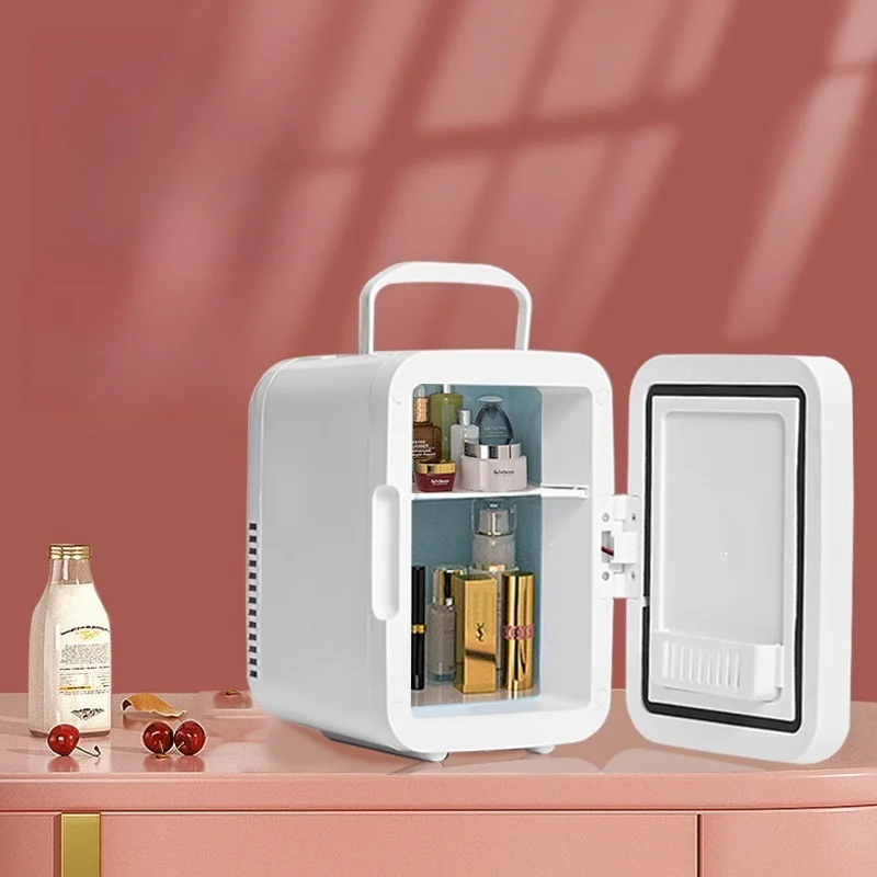 

Для 4л автомобильный холодильник для красоты, домашний автомобильный холодильник двойного назначения, энергосберегающая и энергосберегающая косметическая маска, холодильник для сохранения свежести