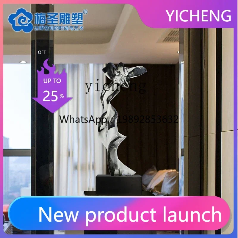 B1   Modern Creative Transparent Resin Ornament Porch Tabletop Glazed Sculpture Crafts