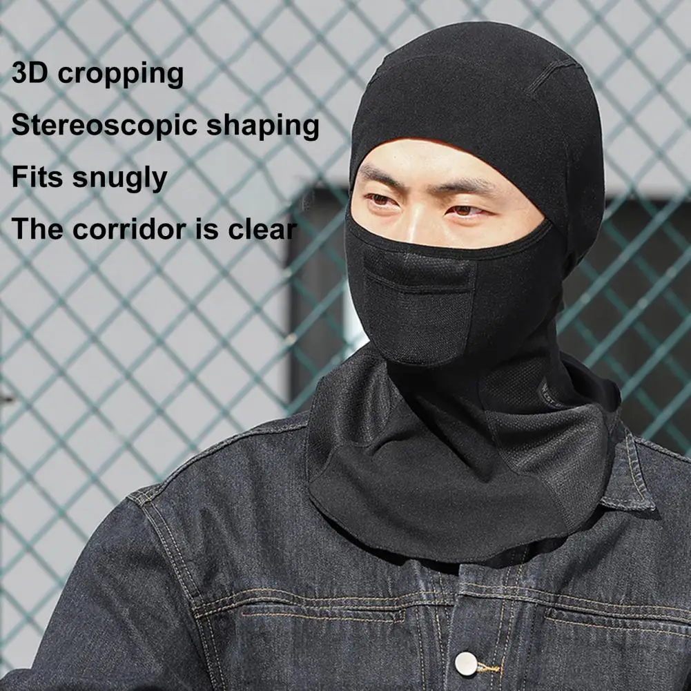 Super Soft High Elastic Ski Face Guard Balaclava Windproof Fleece Lining Thermal Winter Face Protector Cover Neck Warmer