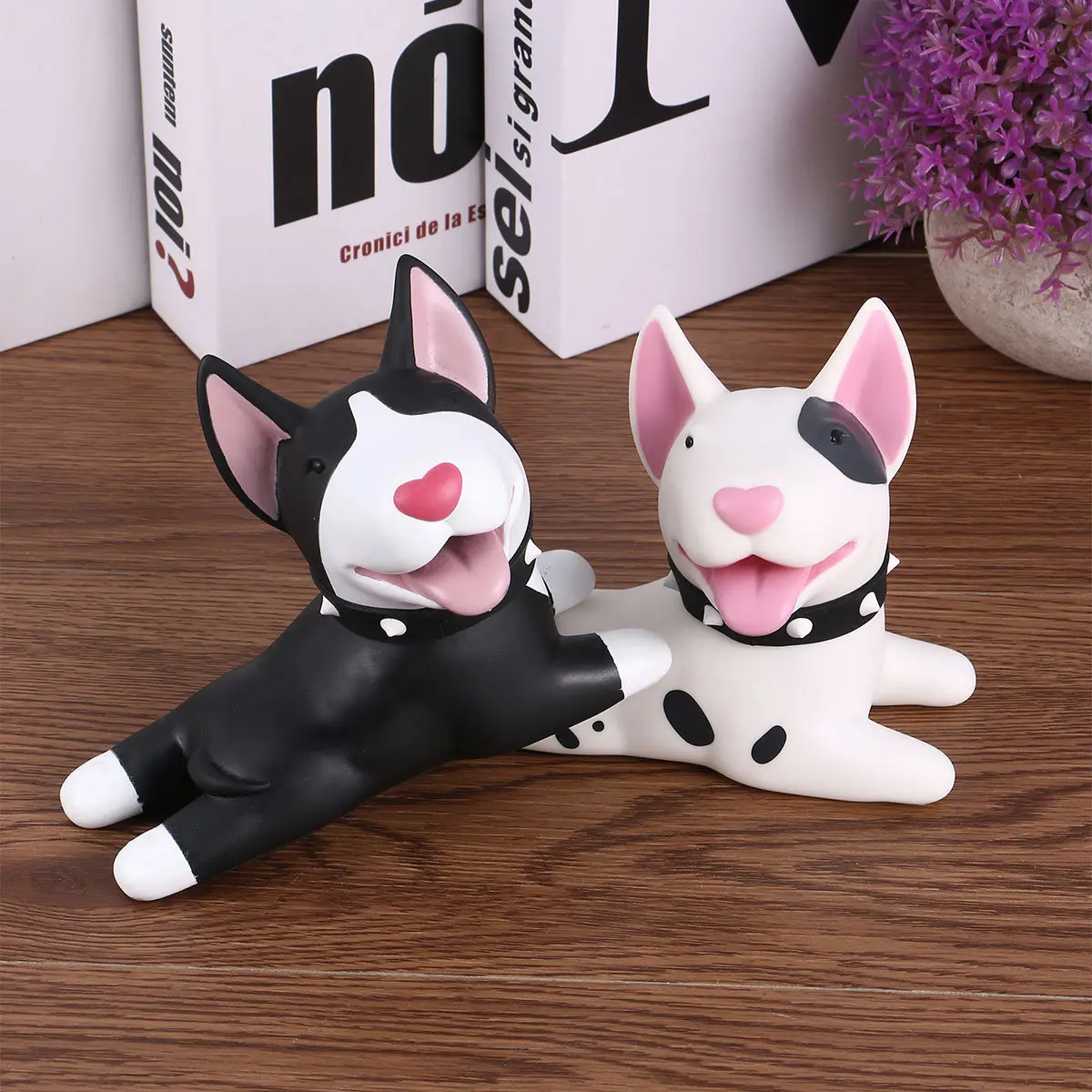 

2Pcs Anti-Pinch Decorative Door Stopper Cartoon Dog Shape PVC Lightweight Door Wedge for Home Use Baby Pet Safety