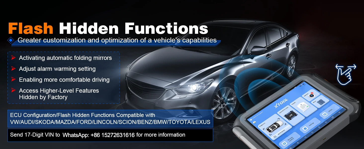 2026 XTOOL D9S BT Automotive Scanner Schlüsselprogrammierer ECU-Codierung OBD2-Diagnose Topologie-Karte mit 45+ Resets FCA SGW DOIP CANFD – Detail 7