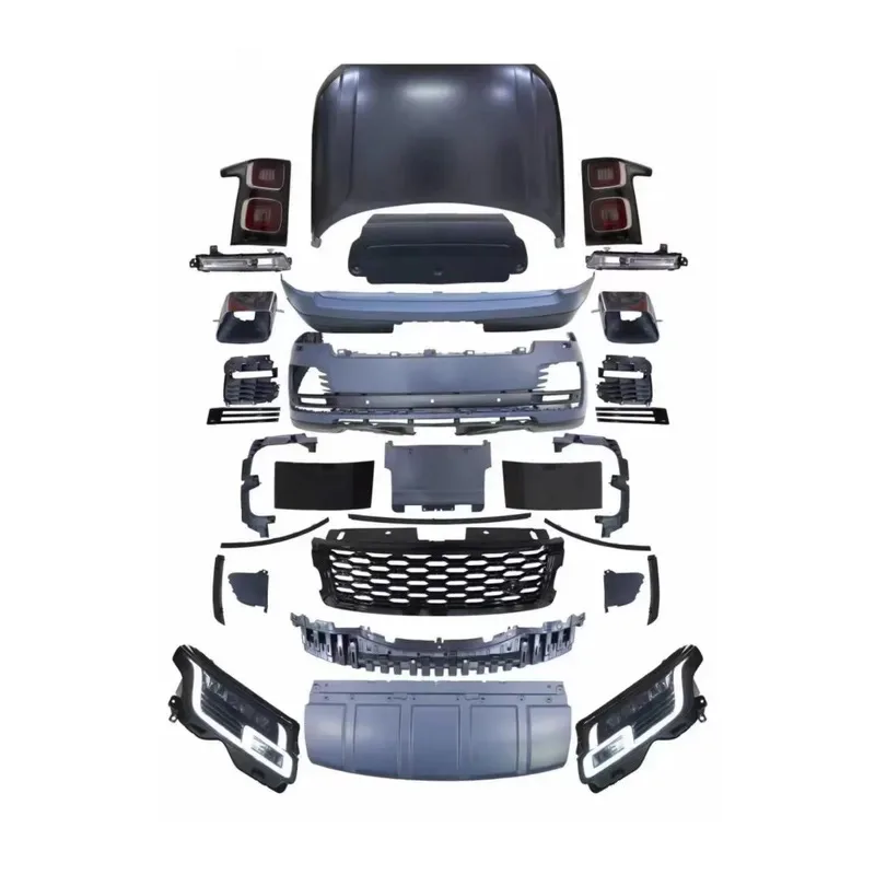 

Car Bumper for Range Rover Vogue 2013-2017 Change to 2020 OEM Front Rear Bumper Grille Hood Lamp Body Kit