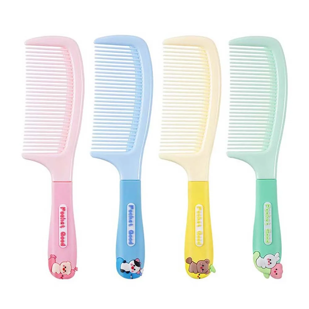 Animals Bear Rabbits Cartoon Combs Wet Dry Use Hair Styling Tool Fine Tooth Hair Brush Anti Static Scalp Massage