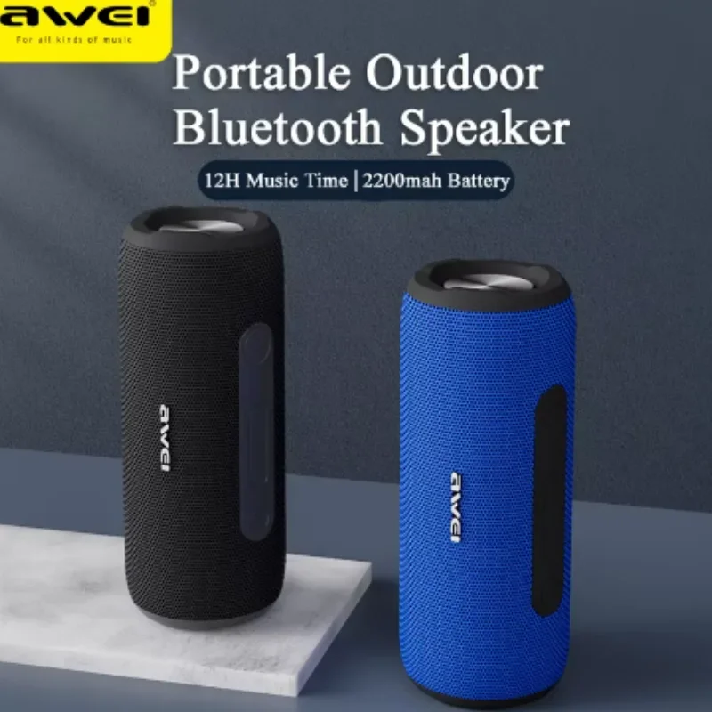 50W Bluetooth Speaker Sound Box Awei Outdoor Portable Sound Box Super Power 3D Stereo Surround Sound Interconnection Soundbar