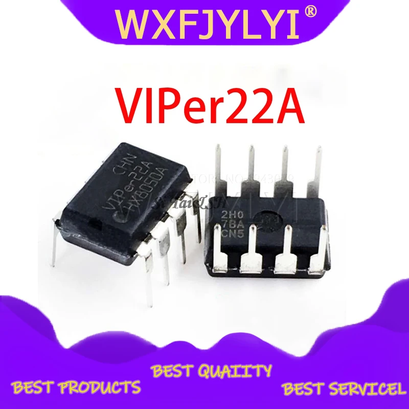 10pcs/lot VIPer22A DIP8 VIPer22 DIP new and original IC