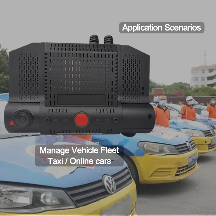 2チャンネルMDVR 4Gドライブレコーダー WiFi 1080p車載カメラ 4チャンネルドライブレコーダー 前後2K MDVR 車/タクシー用