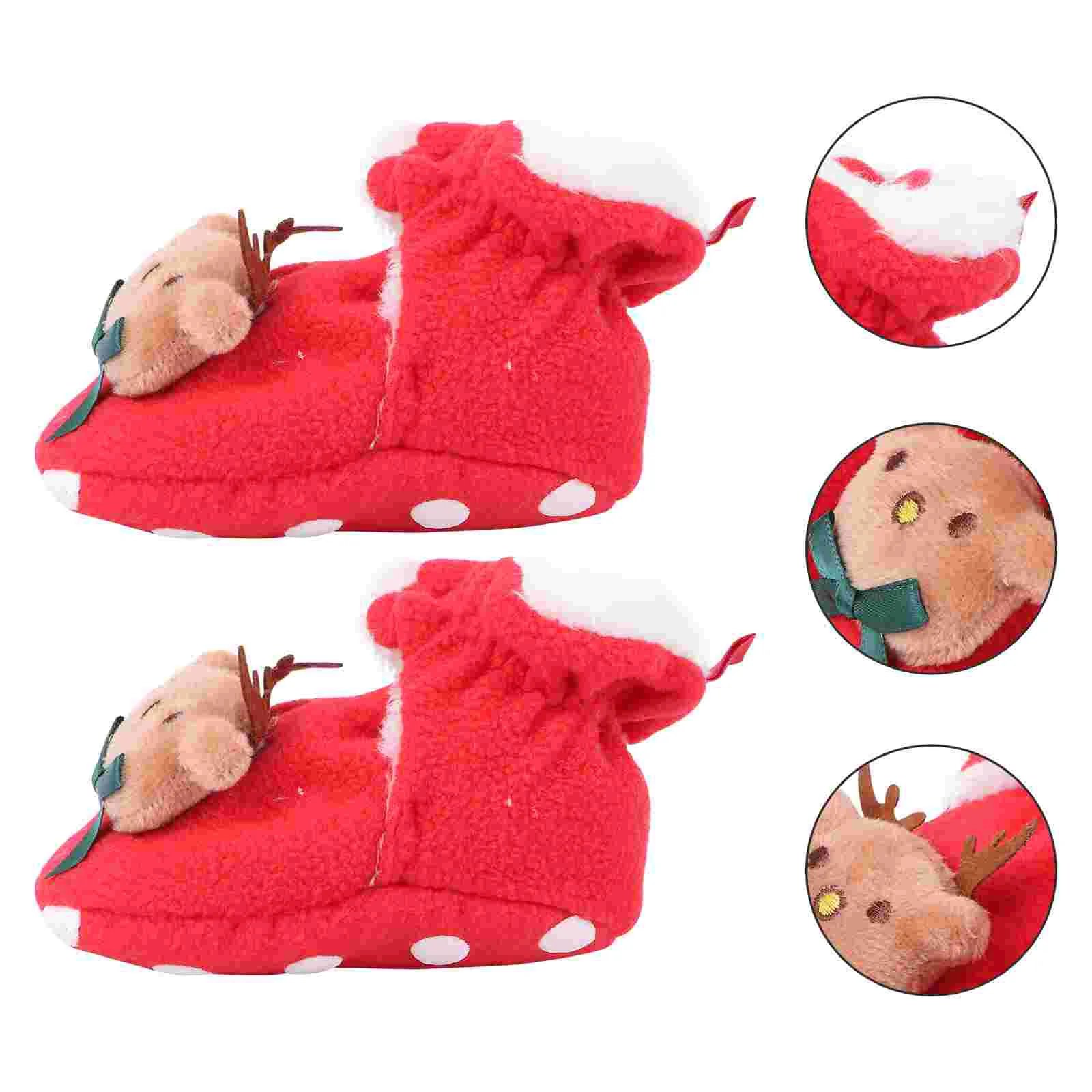 Christmas Cotton Shoes Baby Xmas Prewalker Infant Boots Warm Toddler Winter Comfortable