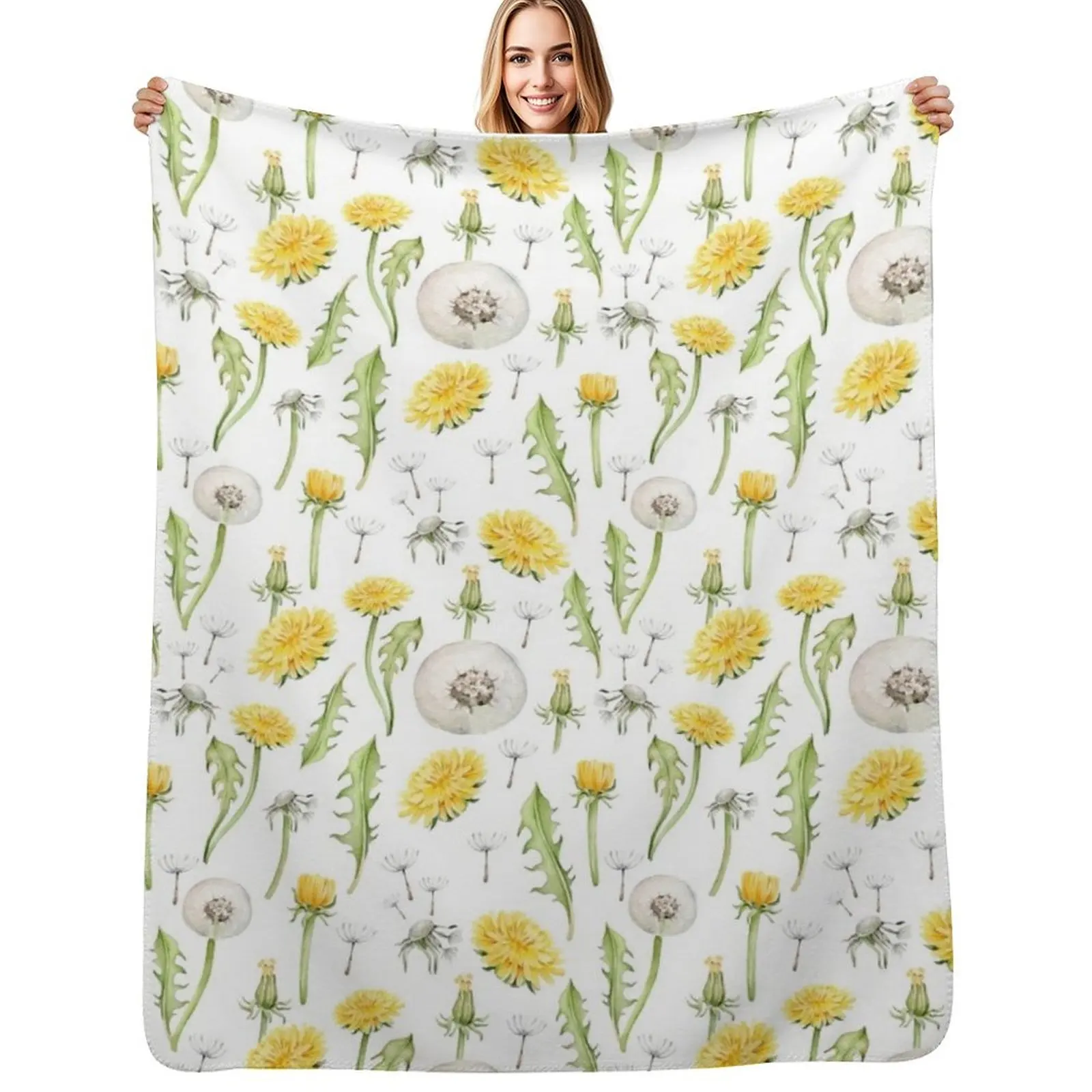 Dandelion flower Throw Blanket Baby Furrys Softest Soft Plaid Luxury Throw heavy to sleep Blankets