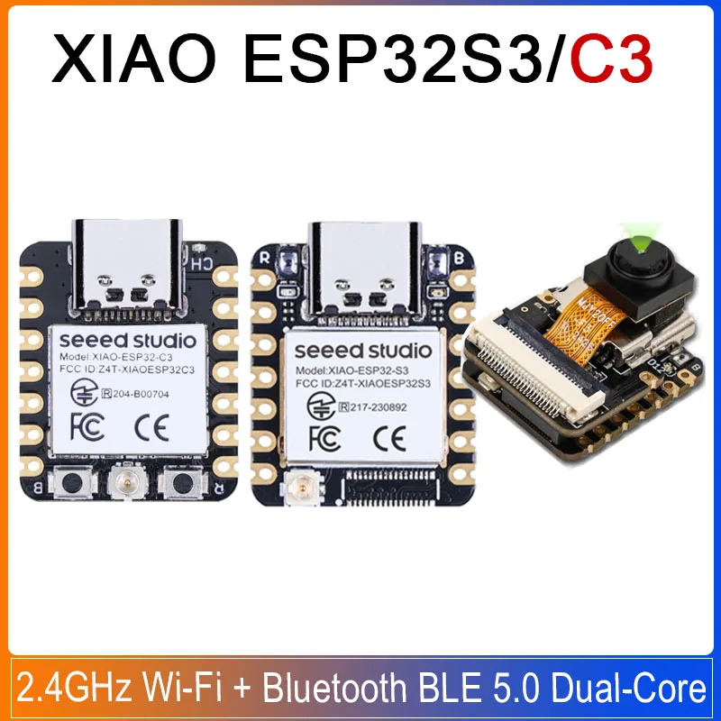 XIAO ESP32S3 Sense ESP32S3/ ESP32C3 Seeed Studio ESP32S3 Plus C3 2.4GHz Mini WiFi Bluetooth BLE 5.0 Dual-Core Development Board