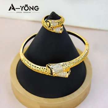 ดูไบชุดสร้อยข้อมือสีทอง21K ชุบทองอาหรับพังก์บุคลิกภาพกำไลข้อมือชายตะวันออกกลางเครื่องประดับสุดหรูของขวัญสำหรับงานปาร์ตี้