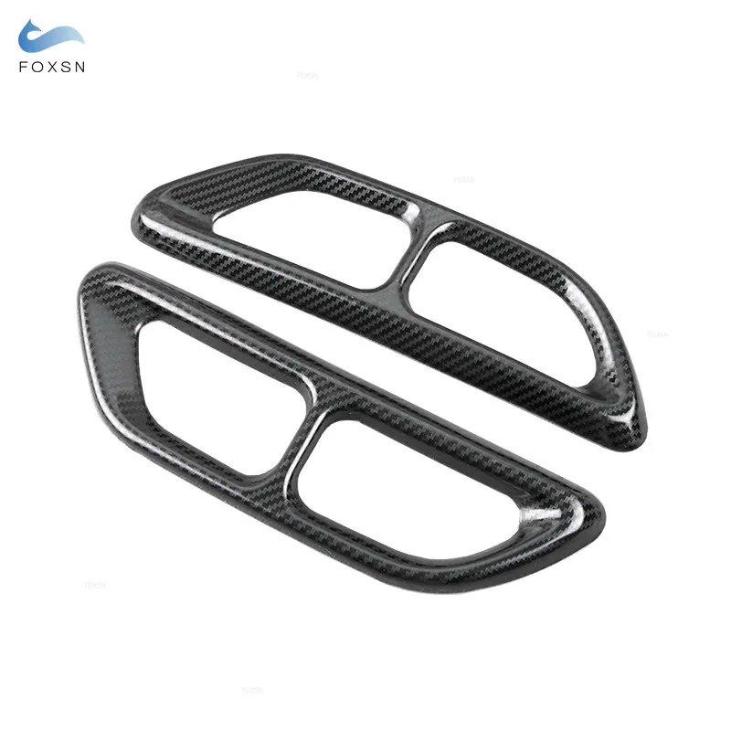 2pcs Car Accessories Tail Muffler Exhaust Pipe Output Trim Cover Parts For Honda Accord 10th 2018 2019 2020 2021 Stainless Steel view 6