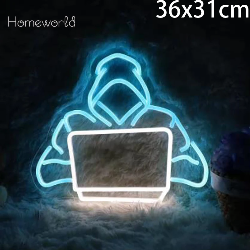 

Computer Neon Sign usb powered LED lighting sign uitable for internet cafes game rooms boys bedroom Art Decor