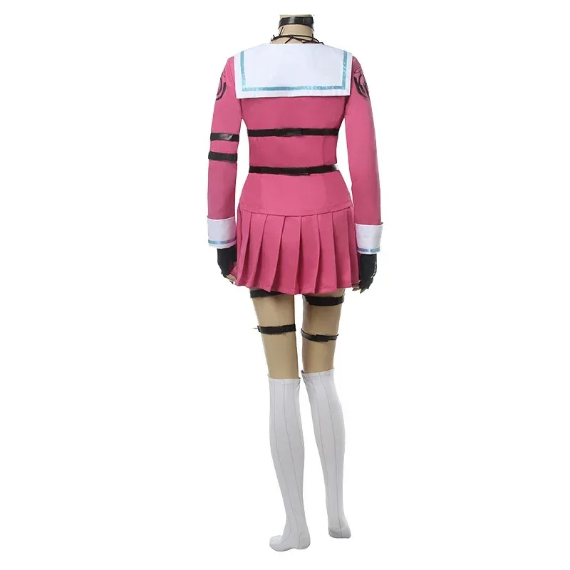 أنيمي دانغانرونا V3 دانغان رونبا مياو إيراما تأثيري حلي بدلة بحار امرأة التنانير الفتيات فستان شعر مستعار Kawaii لطيف زي مدرسي