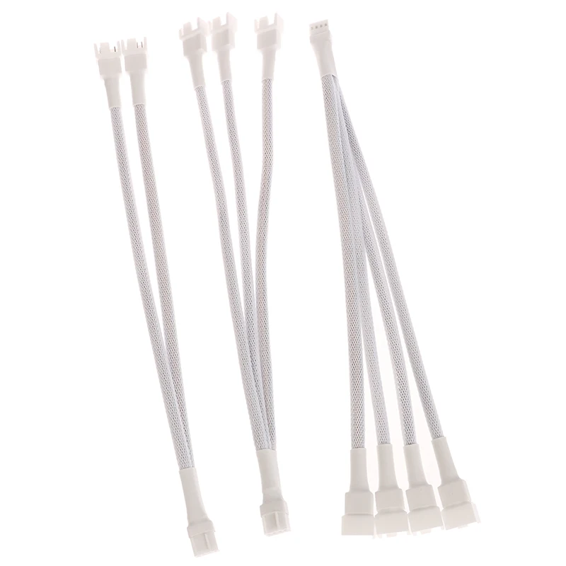 **4 Pin 1 To 1/2/3/4 Motherboard CPU Fan Computer Case Fan Extension Adapter Cable PWM Female To 4 Pin Splitter Cable