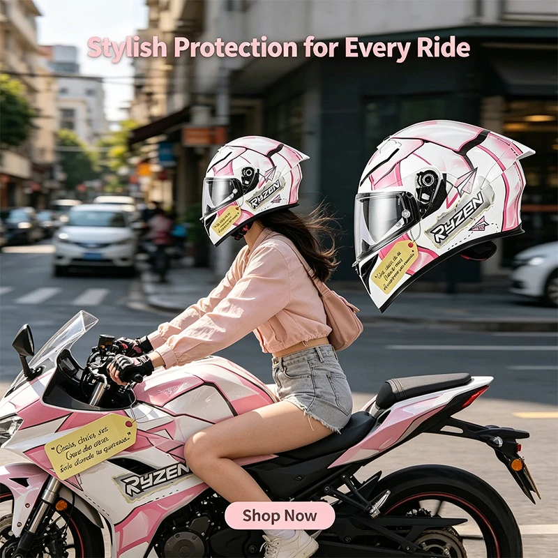 

Универсальный мотоциклетный шлем с полной защитой лица, защитный шлем для мотоциклов, скутеров, электромобилей, всесезонный шлем для езды