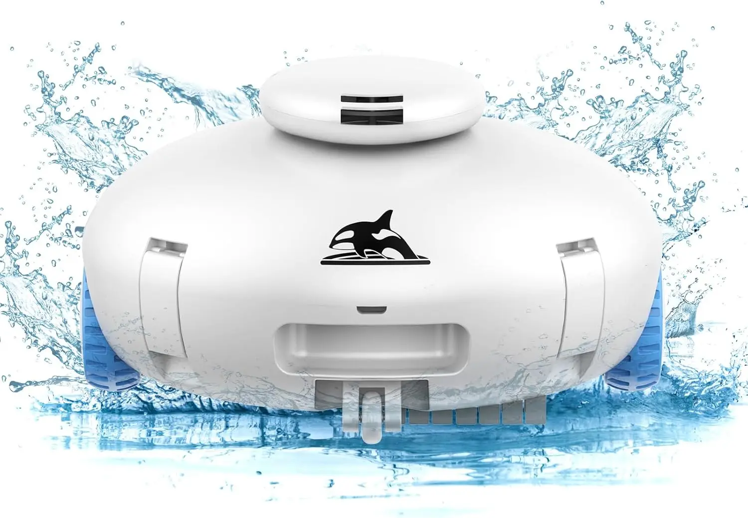 Cordless Robotic Pool Vacuum - Pool Cleaner for Above Ground/In-ground Pools - 7500mAh Battery Lasts 140 Mins, Self-Parking, Pow