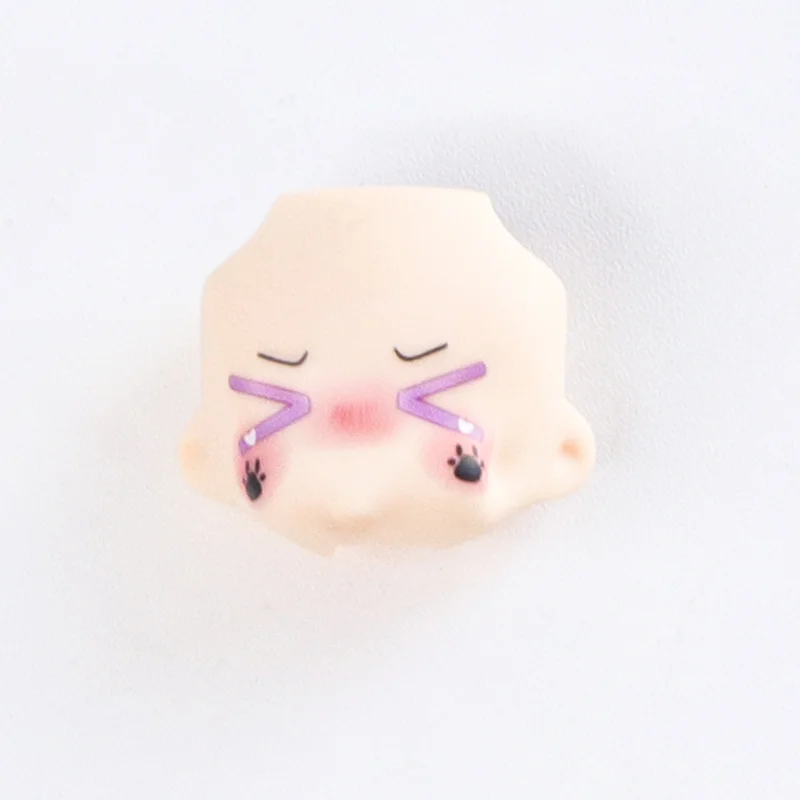OB11 Pop Gezicht 1/12 BJD Pop Gezicht Met 3D Anime Decal Ogen Kawaii Verander Gezichten Blazen Pout Mond Wangen GSC Hoofd DIY Kinderpoppen