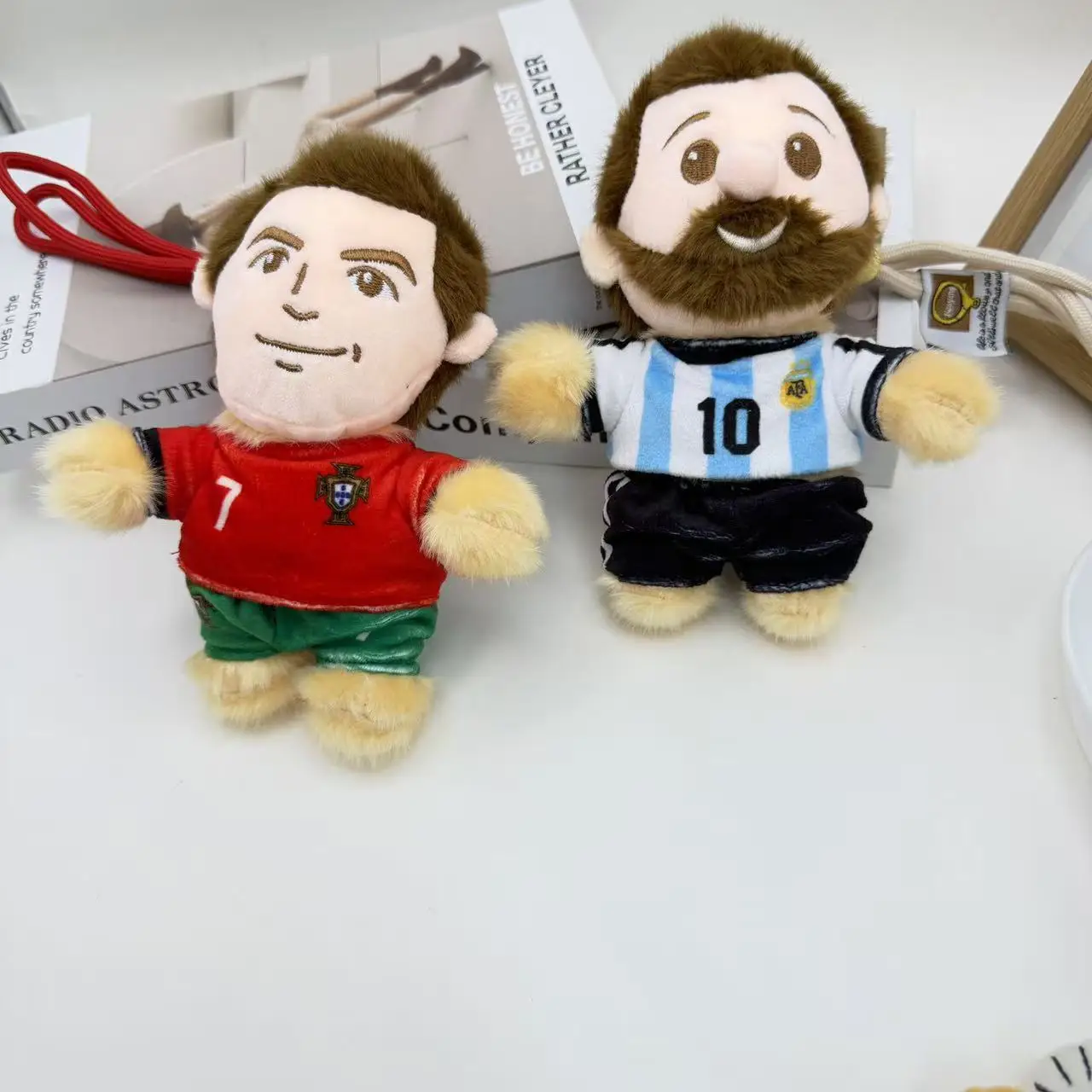 15CM Argentina Portugal Doll Plush Figure Star Commemorative Merchandise Cartoon Pendant Fan Collectible Accessories Gifts view 5