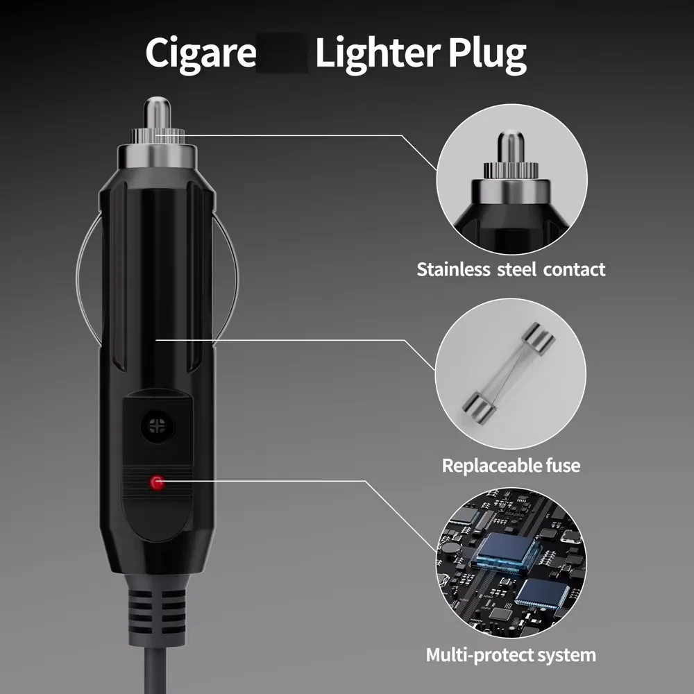 جديد 12 فولت-24 فولت محول كابل شاحن سيارة 3/5 متر تيار مستمر قوة سيارة سلك إمداد الطاقة دائم مقاوم للماء كابل طاقة السيارة سيارة #2