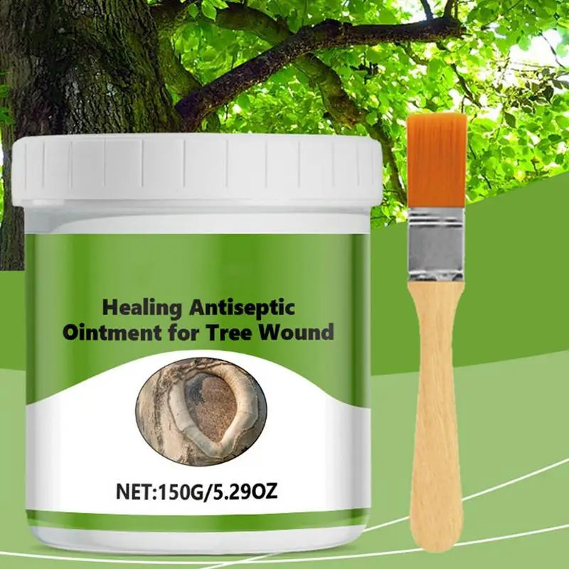 

Tree Wound Sealer 150g Healing Paste Wound Healing Sealant Tree Sealer With Brush Tree Repair Agent Wound Pruner Seal