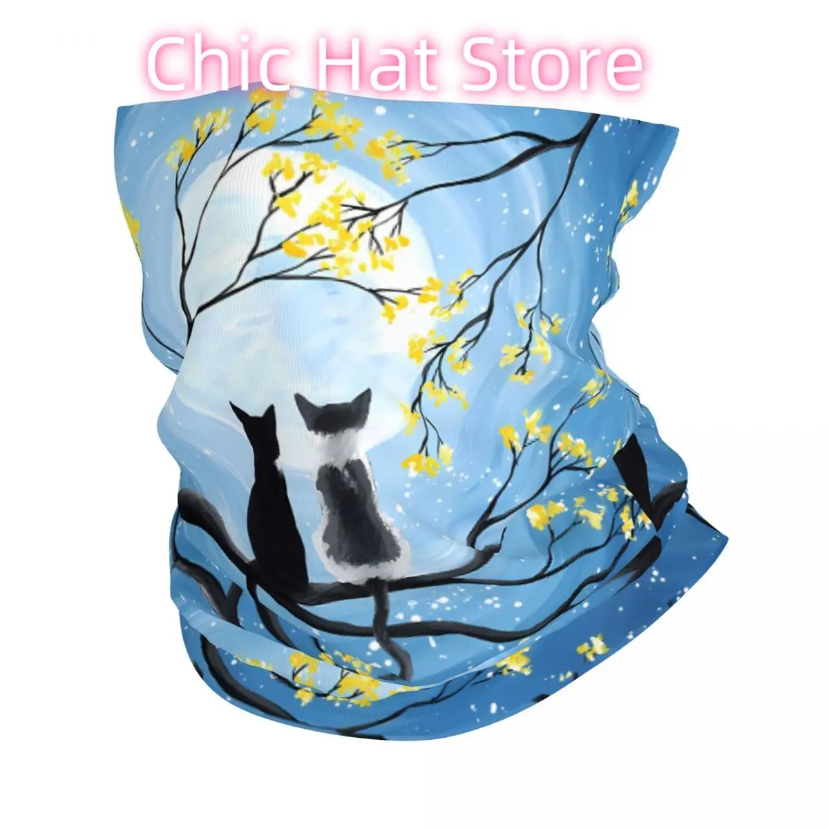 القطط البدر وشاح منديل الرقبة قناع الوجه البوليستر #1