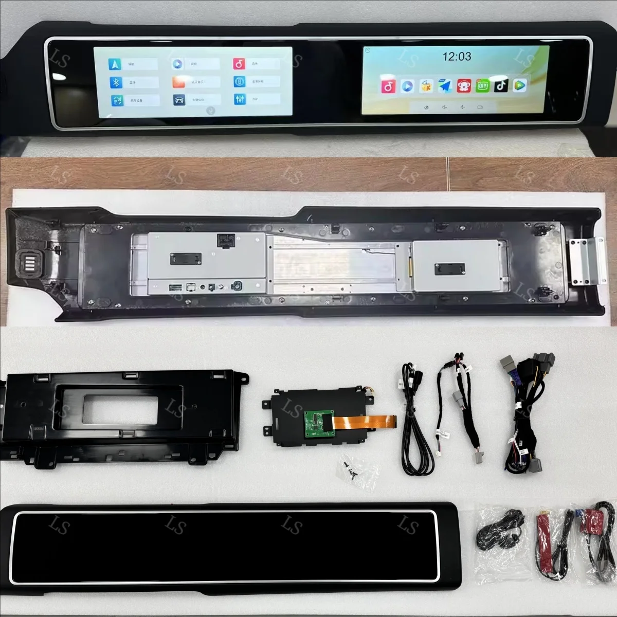 15.5 + 15.5 بوصة شاشة مزدوجة سيارة أندرويد Carplay لاند روفر رينج روفر سبورت L494 2013 2017 مشغل فيديو الوسائط المتعددة ستيريو لتحديد المواقع #6