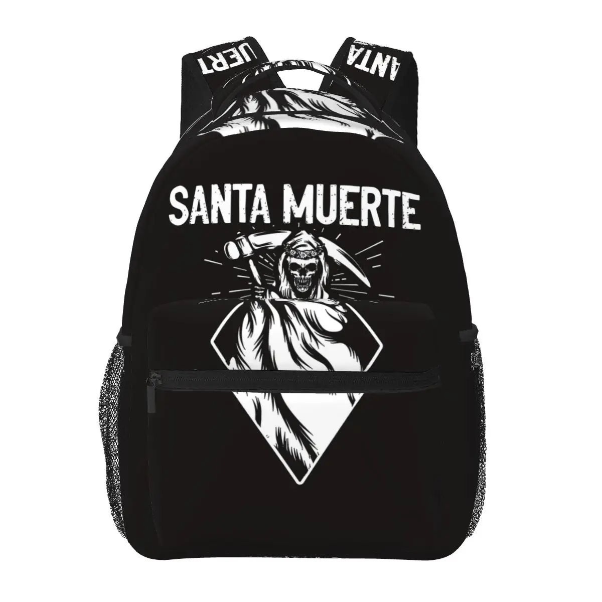 Santa Muerte Spanish Backpacks Boys Girls Bookbag Children School Bags Cartoon Kids Rucksack Shoulder Bag Large Capacity