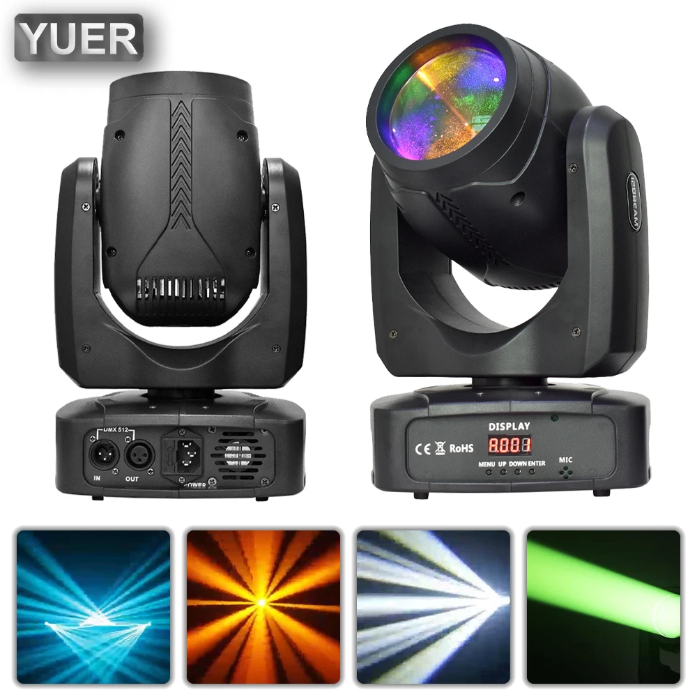 NEW LED Spot 100W Atomization Moving Head Light Beam 6+12 Face Prism DJ Disco Nightclub Bar Wedding Activity Dance Floors Dmx