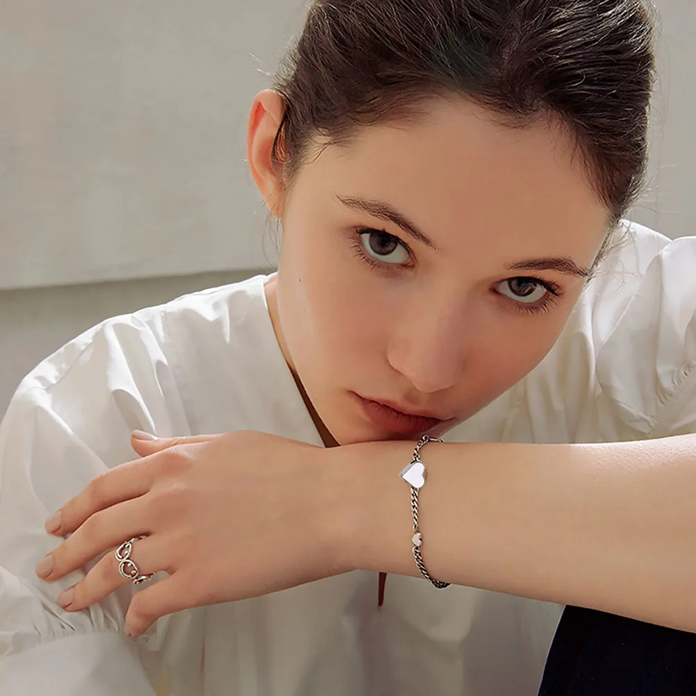 

50pcs Heart Spacer Beads High-End Alloy Diy Jewelry Making Supplies Necklace Bracelet Craft Material Unique Small Hole Beads