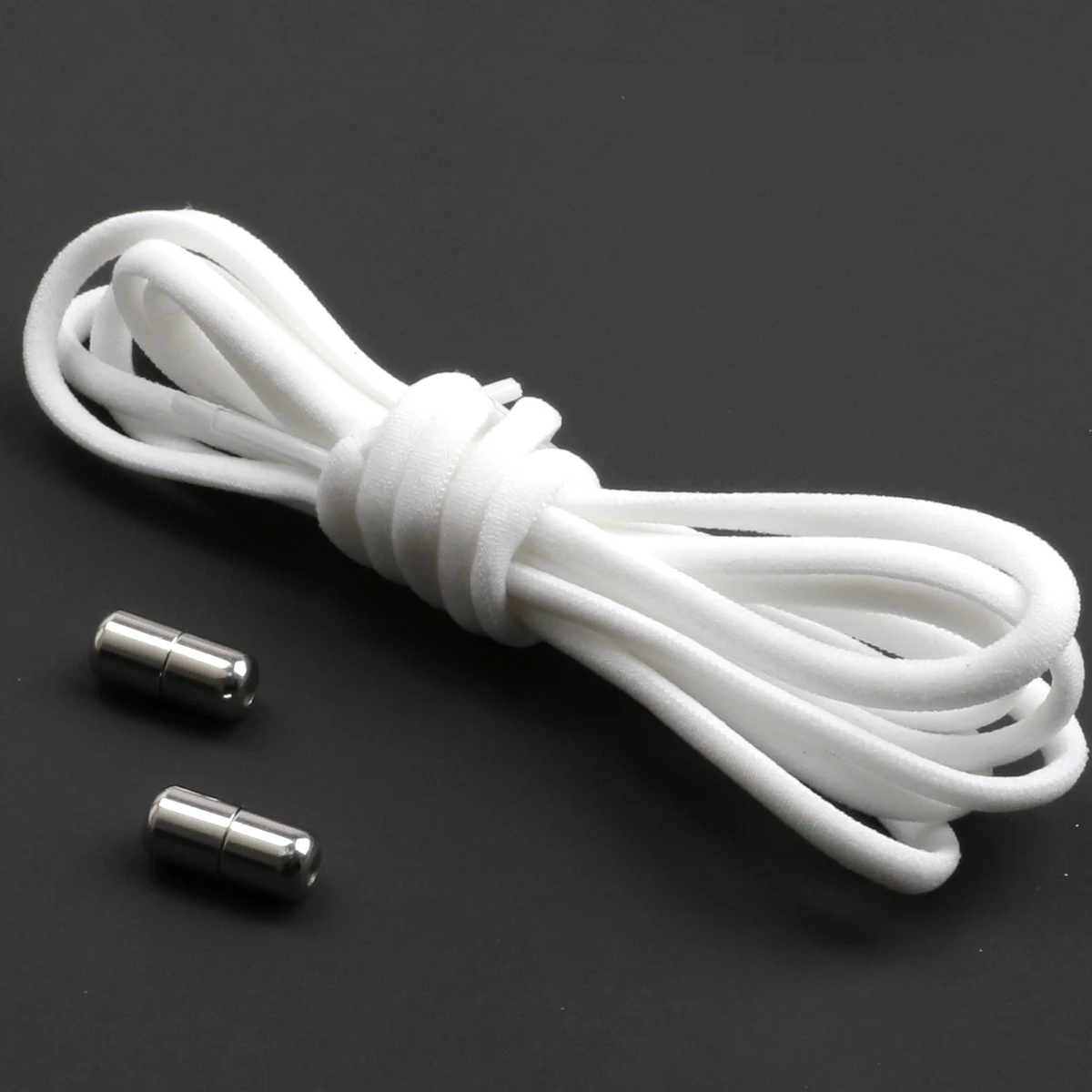 1pair Laces Closure, Metal Capsules,  Metal Capsule Lock, Lazy Metal Capsule Laces, Capsule Closure, Lazy Shoelaces for Trainers image 3