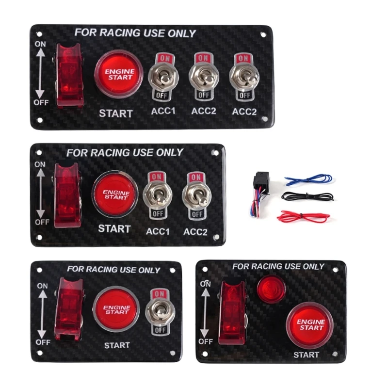 Competitive Car Ignition Panel with Relays Wiring Harness, Button