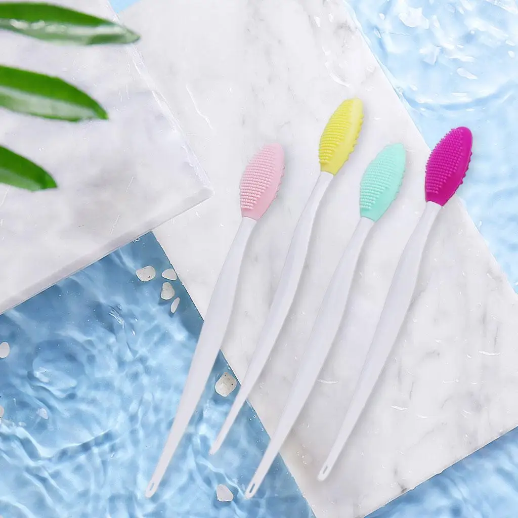 เครื่องนวดทำความสะอาดผิวแห้งแปรงริมฝีปากสองด้านดูแลผิว