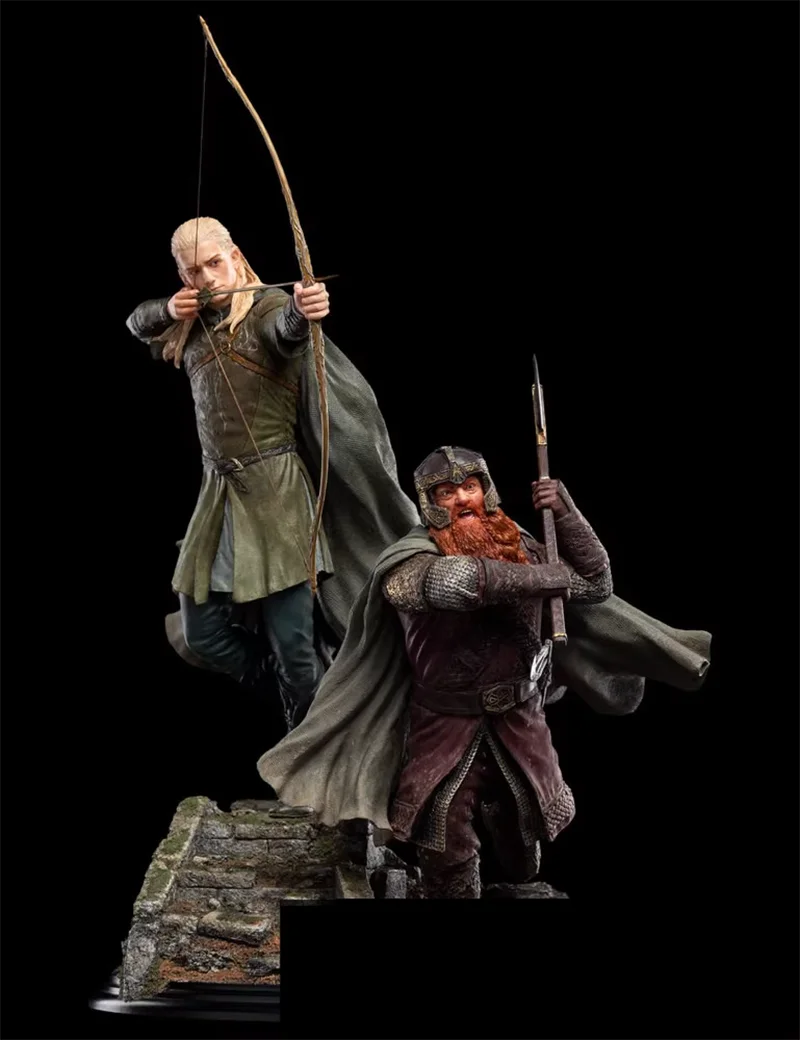 Original weta 1/6 Legolas and Gimli in Amon Hen scene limited edition Figure Model Toys collection ornaments gift