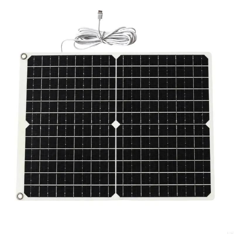 12V Monocrystalline Charging Module with 21.5% Conversion Efficiency, Direct Sunlight Output, and Type-C Cable for Low-Watt K1KF