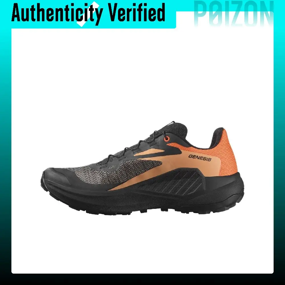 SALOMON GENESIS Trail Running Shoes Men's Black Orange L47526100