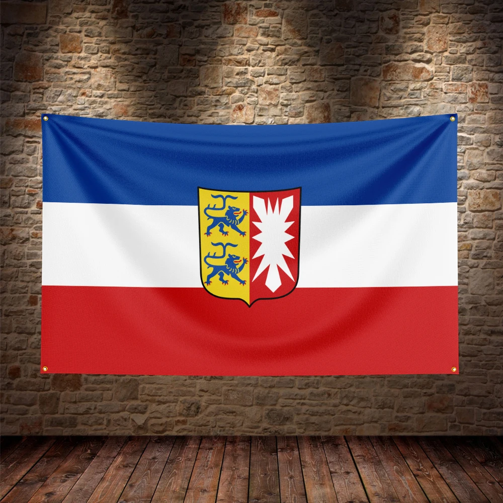 

German regional flag single-sided printing Flag of Schleswig-Holstein