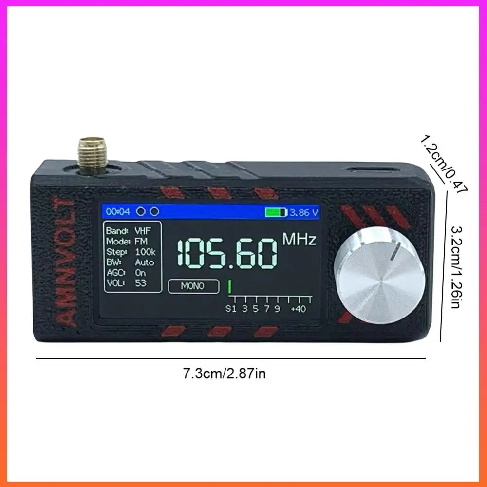 SI4732 LSB USB AM FM FM/AM راديو 1.9 بوصة IPS شاشة راديو محمول مع هوائي DSP راديو #1