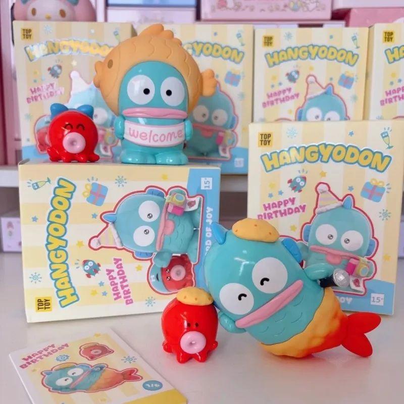 

New Original Toptoy Half Fish Happy Birthday Series Blind Box Desktop Ornament Trendy Play Girl Gift Cute Week